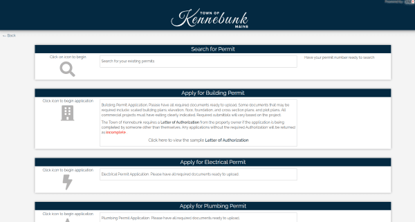 Apply for permits online