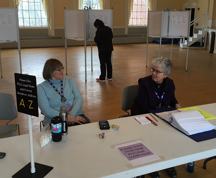 Poll workers at Election