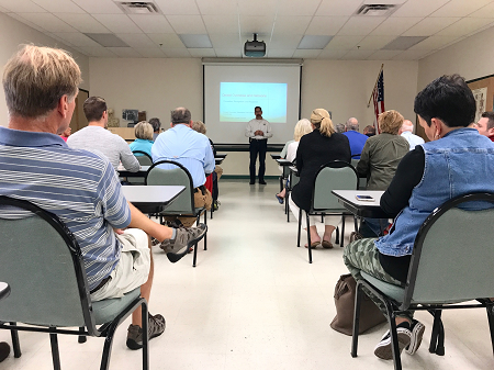 Classroom training with Chief MacKenzie