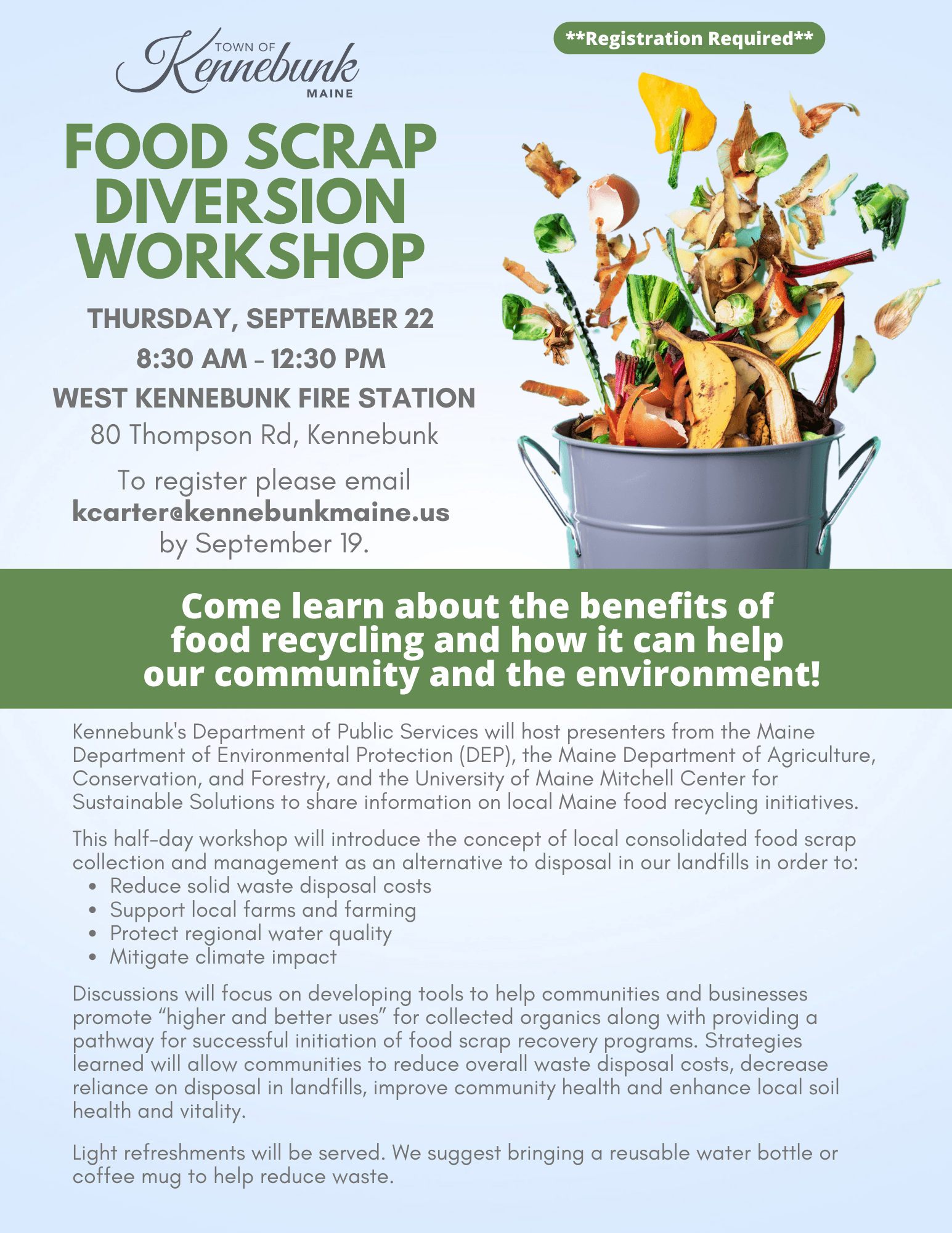 food scrap diversion workshop